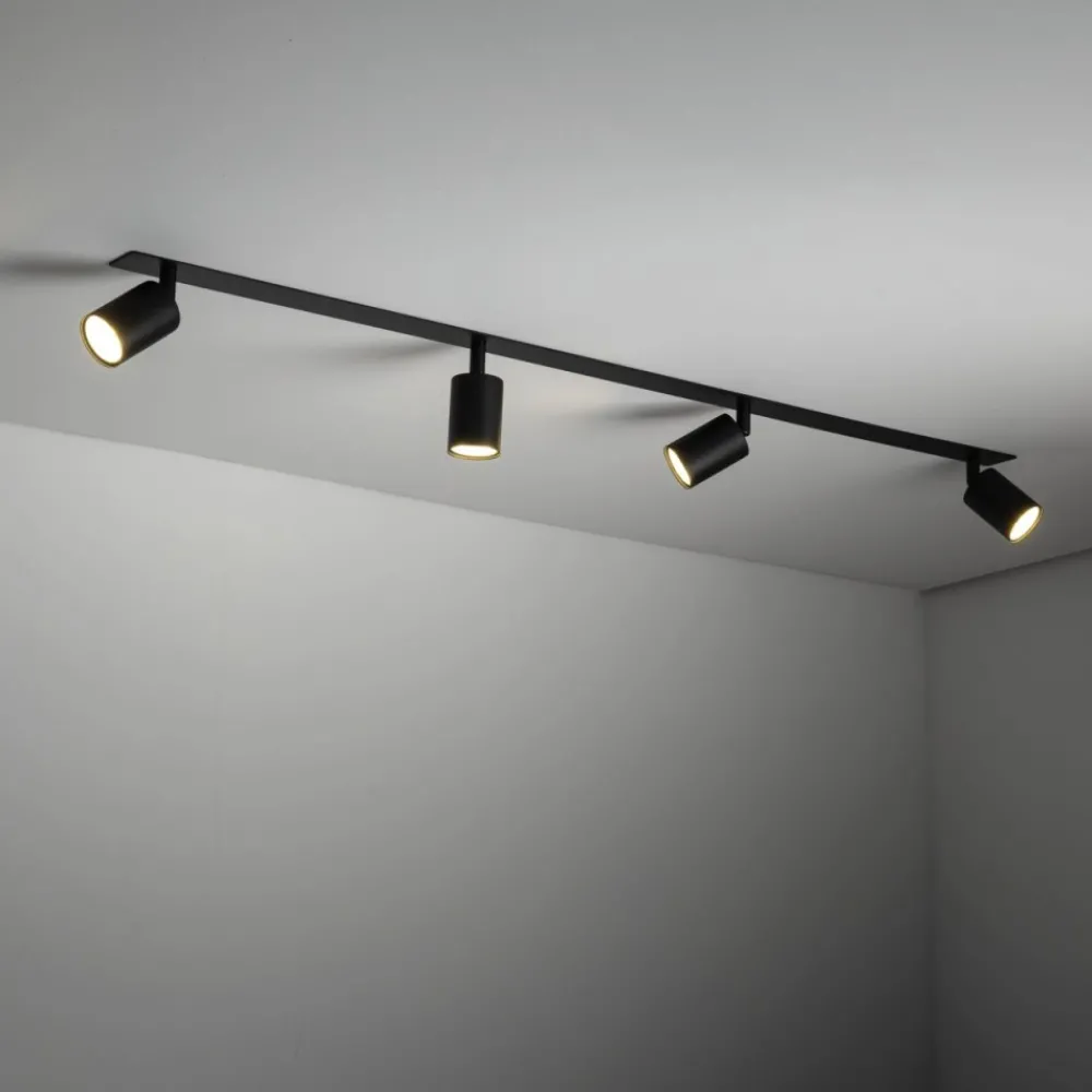 Lampa sufitowa podtynkowa Spot NEX czarna 4xGU10 * TK Lighting Sale