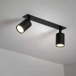Lampa sufitowa podtynkowa Spot NEX czarna 2xGU10 * TK Lighting Hot