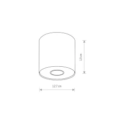 Lampa Sufitowa POINT M Biały 1xGU10 IP20 * Nowodvorski Online
