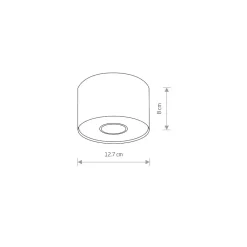 Lampa Sufitowa POINT S Czarny 1xGU10 IP20 * Nowodvorski Clearance