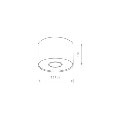 Lampa Sufitowa POINT S Szary 1xGU10 IP20 * Nowodvorski Clearance