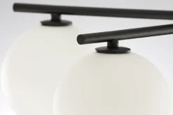 Lampa sufitowa PRATO czarna biały klosz 5xG9 * Jupiter Sale