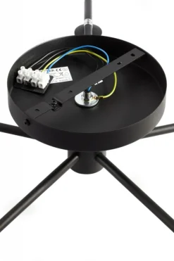 Lampa sufitowa PRATO czarna biały klosz 5xG9 * Jupiter Sale