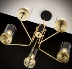 Lampa sufitowa RAMIREZ złota 5xE27 * Jupiter Outlet
