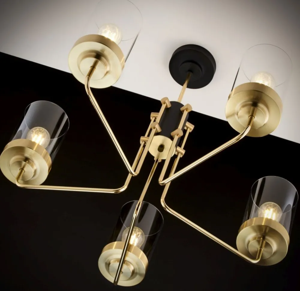 Lampa sufitowa RAMIREZ złota 5xE27 * Jupiter Outlet