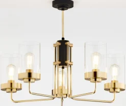 Lampa sufitowa RAMIREZ złota 5xE27 * Jupiter Outlet
