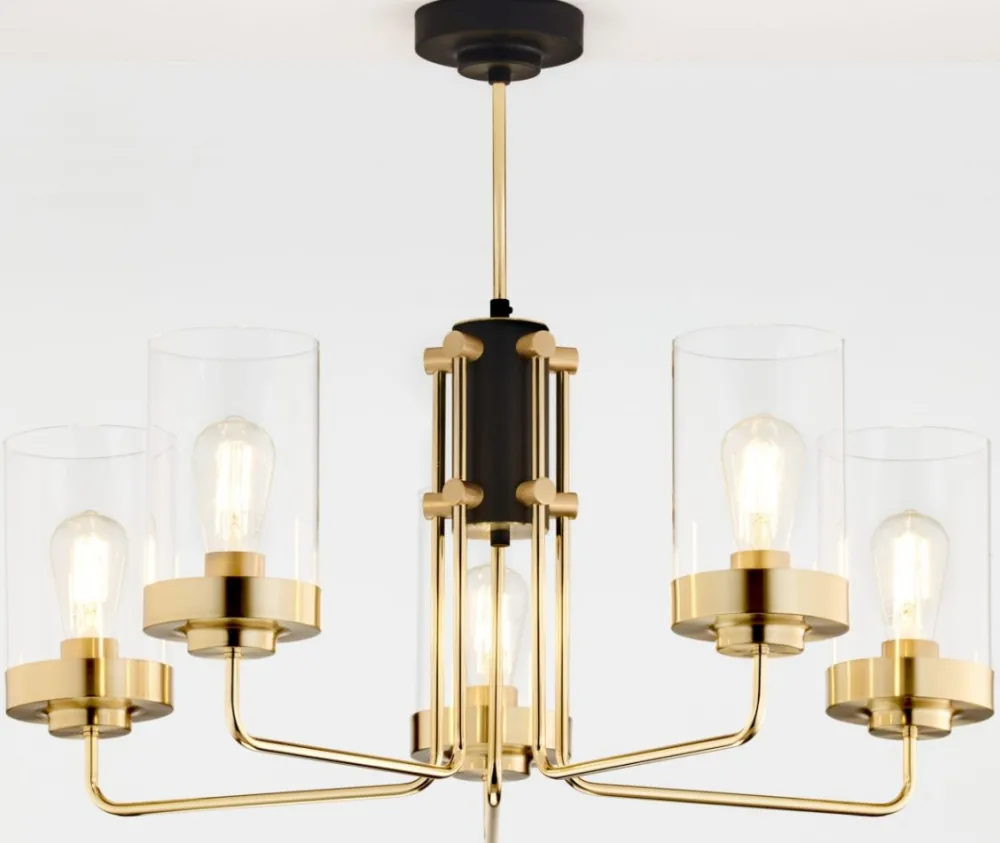 Lampa sufitowa RAMIREZ złota 5xE27 * Jupiter Outlet