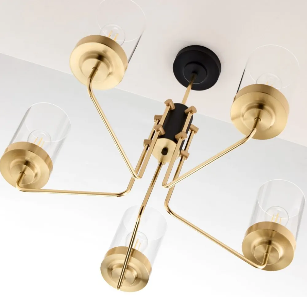 Lampa sufitowa RAMIREZ złota 5xE27 * Jupiter Outlet