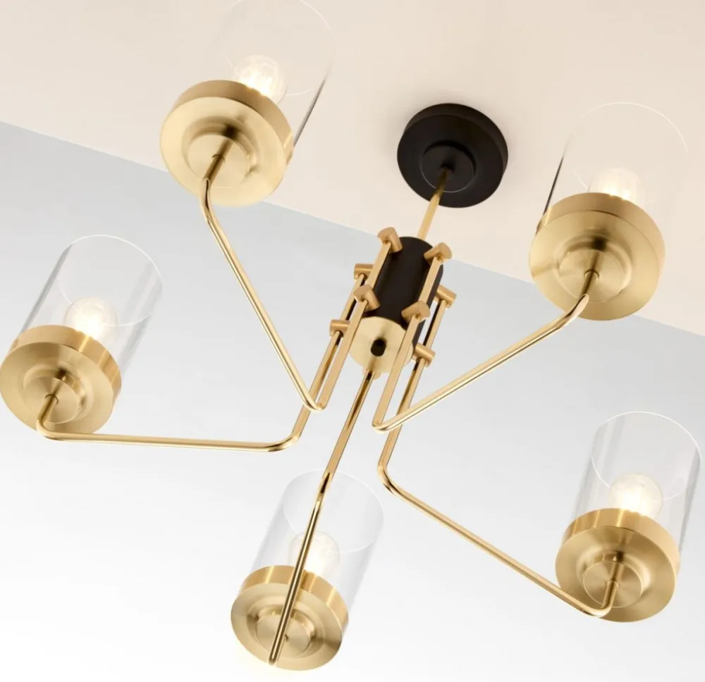 Lampa sufitowa RAMIREZ złota 5xE27 * Jupiter Outlet