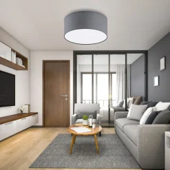 Lampa sufitowa RONDO szara 4xE27 50 cm * TK Lighting Sale