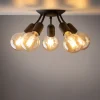 Lampa Sufitowa RUBIO Czarny Loft 5xE27 * TK Lighting Hot