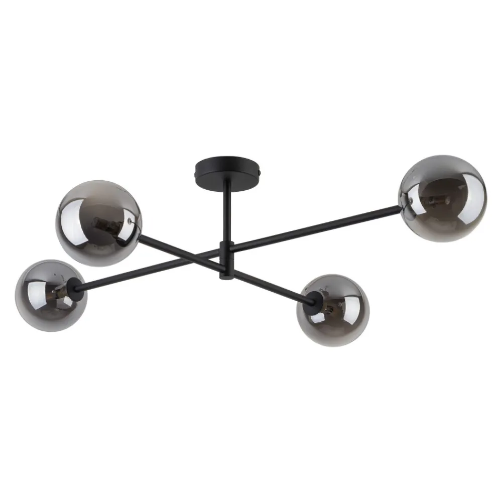Lampa Sufitowa SARIUS Czarny Szklane Klosze 4xG9 * TK Lighting Discount