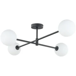 Lampa Sufitowa SARIUS Czarny Szklane Klosze 4xG9 * TK Lighting New