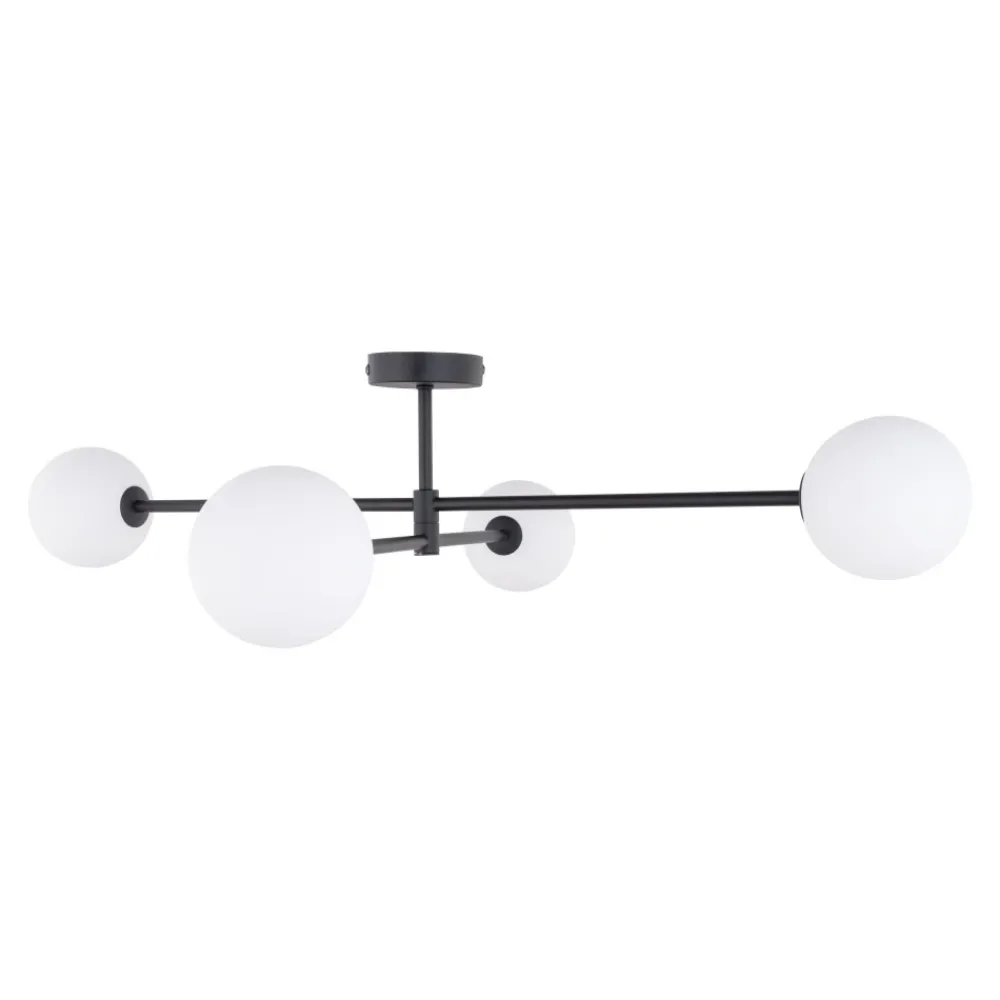 Lampa Sufitowa SARIUS Czarny Szklane Klosze 4xG9 * TK Lighting New