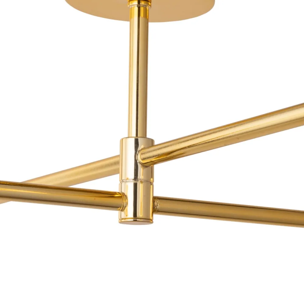 Lampa Sufitowa SARIUS Złoty Szklane Klosze 4xG9 * TK Lighting