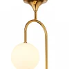 Lampa sufitowa SELEN Złoty Biały Szklane Klosze 2xG9 * Jupiter Sale