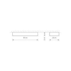 Lampa Sufitowa SOFT Biały 2xT8 11W 3000K 63cm * Nowodvorski Discount