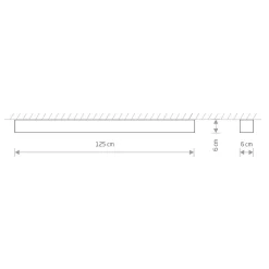 Lampa Sufitowa SOFT Grafitowy 1xT8 22W LED 3000K 125cm * Nowodvorski Best