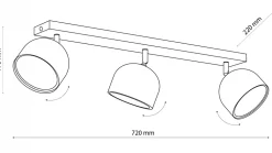 Lampa Sufitowa Spot ALTEA Biały 3xGU10 AR111 * TK Lighting Discount