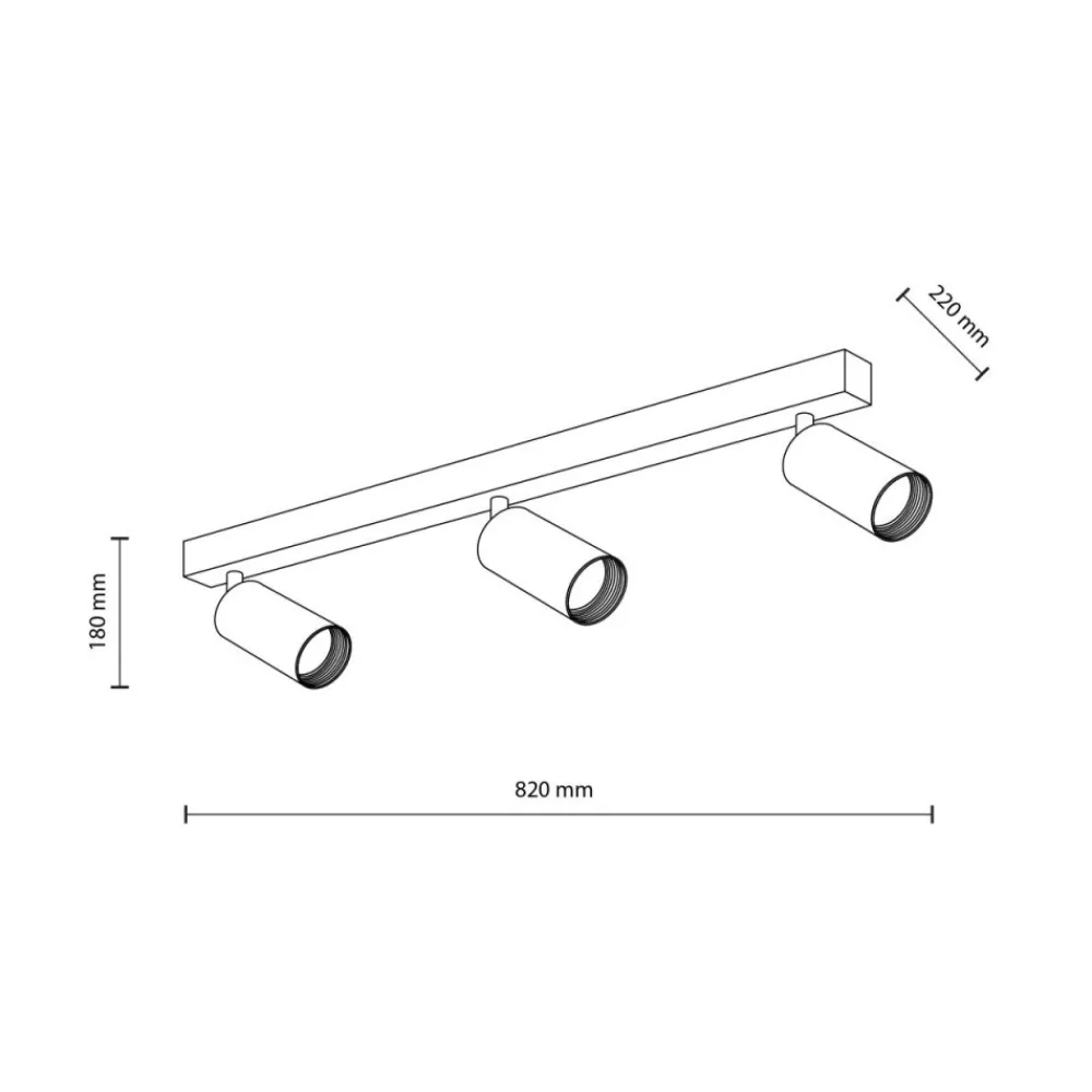 Lampa sufitowa Spot AMIS biała 3xGU10 * TK Lighting Sale