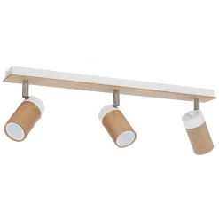 Lampa Sufitowa Spot BARON Biały Brązowy 3xGU10 * Eko-light Clearance