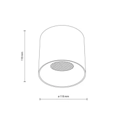 Lampa sufitowa Spot BLAZE biała 1xLED 30W * TK Lighting