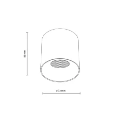 Lampa sufitowa Spot BLAZE czarna CCT 1xLED 12W * TK Lighting Hot