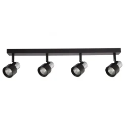 Lampa Sufitowa Spot CINO Czarny Srebrny 4xGU10 * Eko-light New