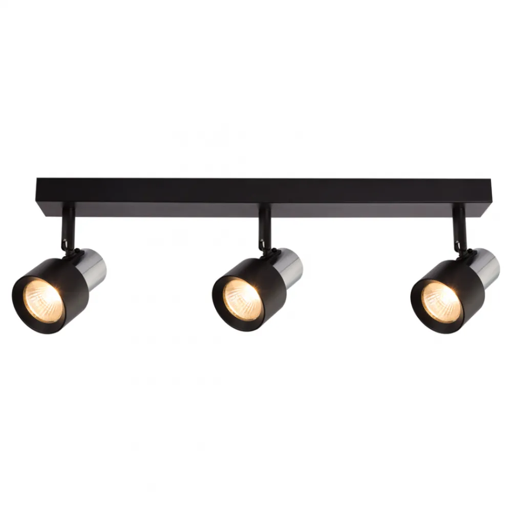 Lampa Sufitowa Spot CINO Czarny Srebrny 3xGU10 * Eko-light Clearance