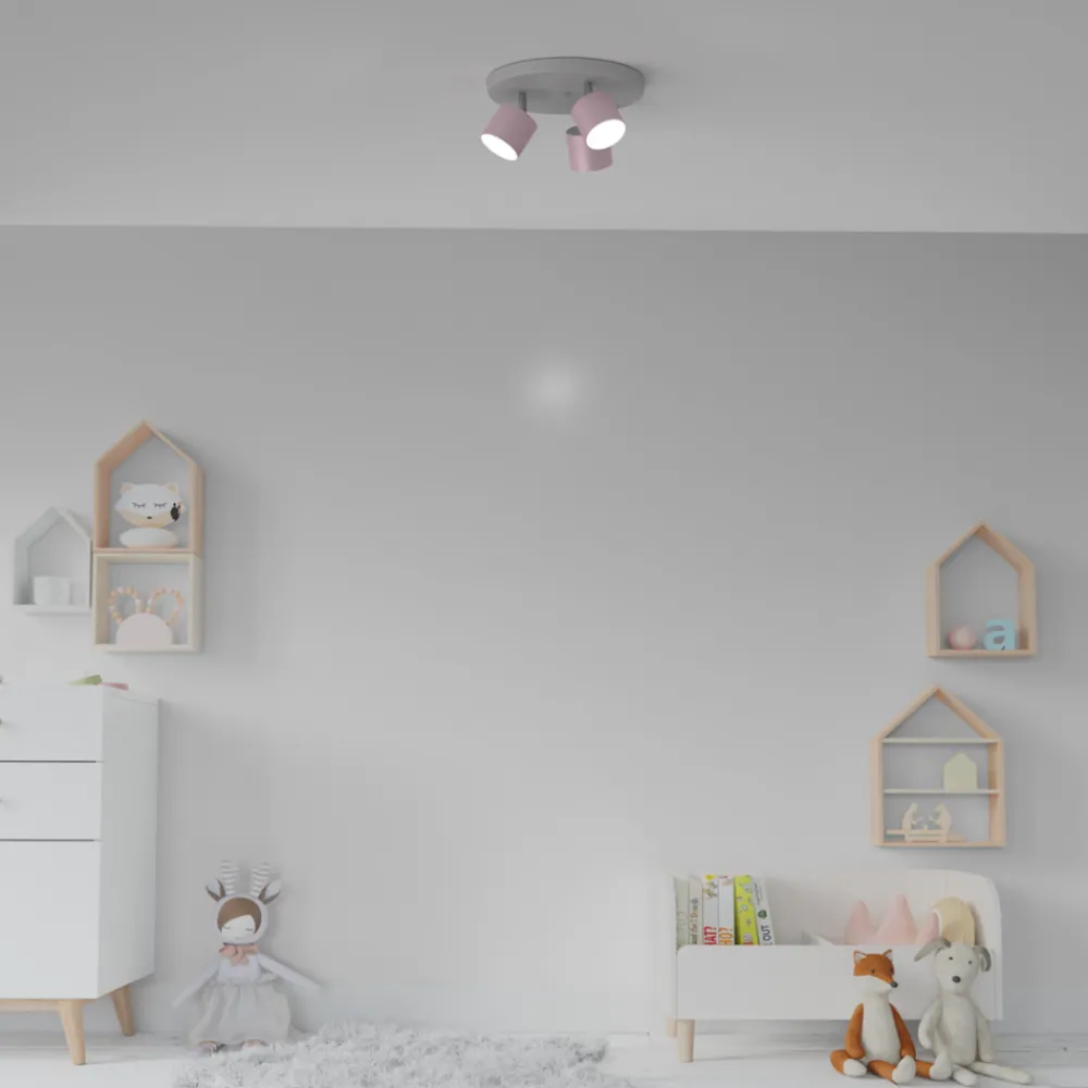 Lampa Sufitowa Spot DIXIE Różowy 3xGX53 29cm * Eko-light Outlet