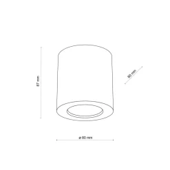 Lampa sufitowa Spot EVE WOOD buk 1xGU10 * TK Lighting Sale