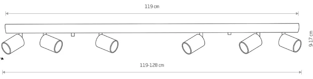 Lampa Sufitowa Spot EYE Biały 6xGU10 * Nowodvorski