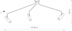 Lampa Sufitowa Spot EYE SUPER Biały 3xGU10 * Nowodvorski Online
