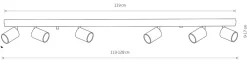 Lampa Sufitowa Spot EYE Złoty 6xGU10 * Nowodvorski Online