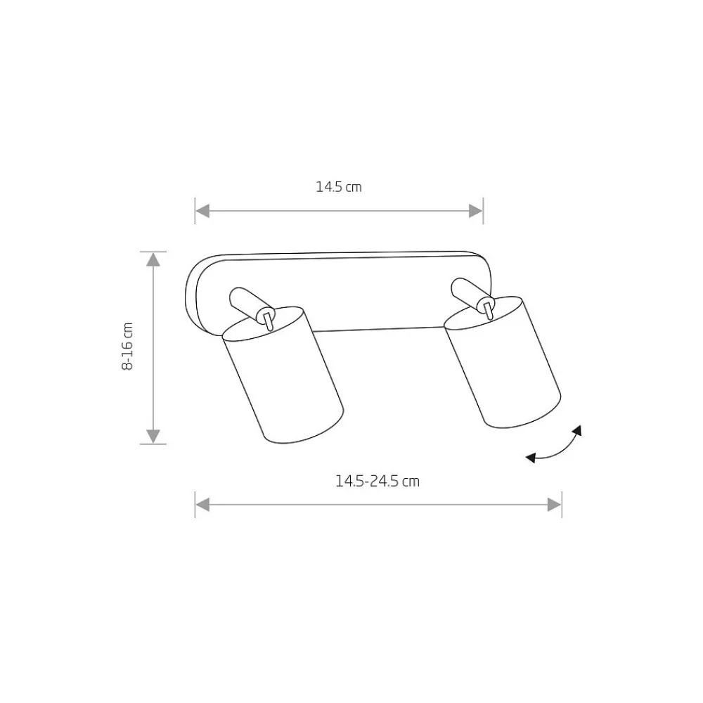 Lampa Sufitowa Spot EYE Złoty 2xGU10 * Nowodvorski Online