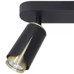 Lampa Sufitowa Spot FLOWER Czarny Złoty 3xGU10 * Eko-light Hot