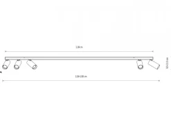 Lampa sufitowa Spot FOURTY biała 5xGU10 * Nowodvorski Outlet