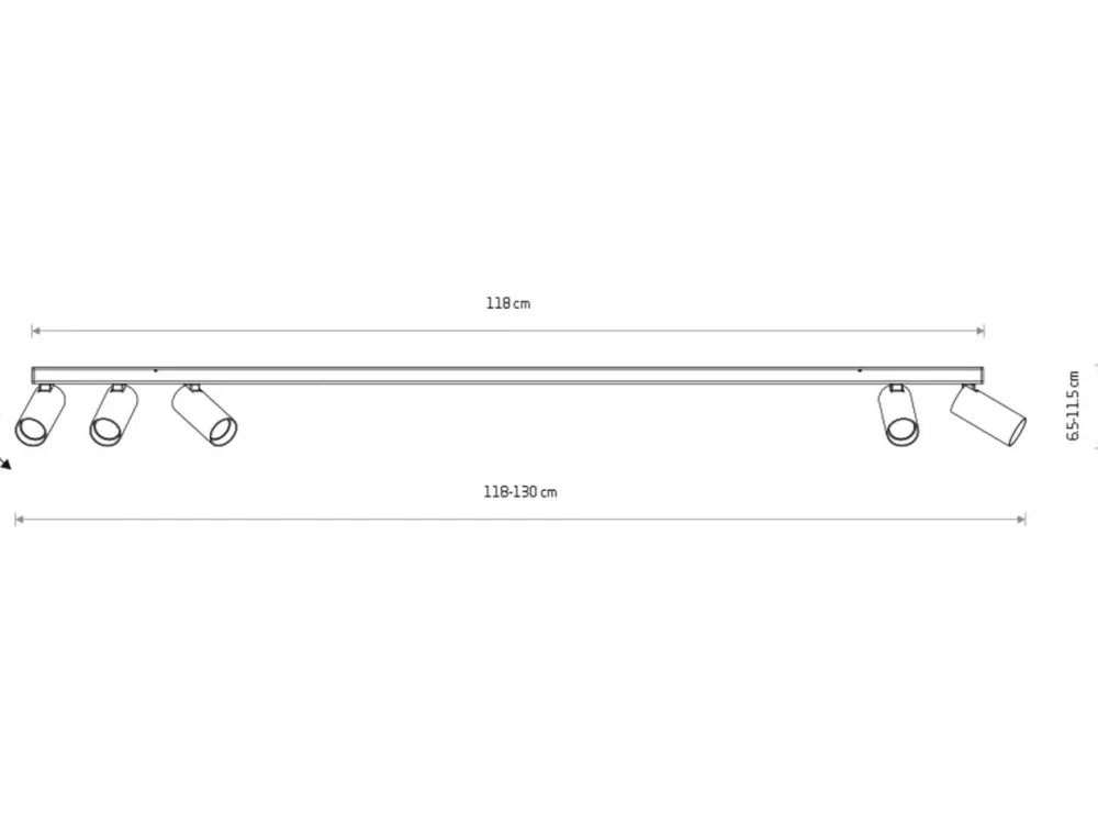 Lampa sufitowa Spot FOURTY biała 5xGU10 * Nowodvorski Outlet