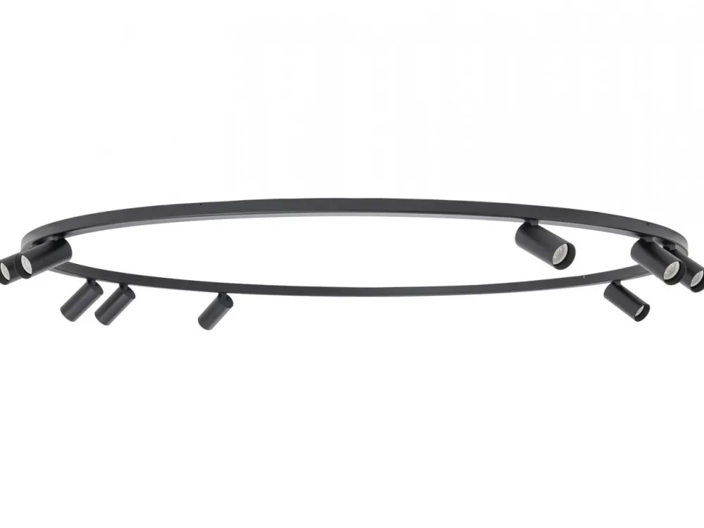 Lampa sufitowa Spot FOURTY ROUND czarna 9xGU10 * Nowodvorski Sale