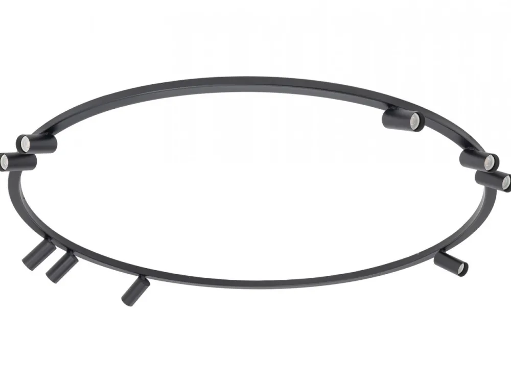 Lampa sufitowa Spot FOURTY ROUND czarna 9xGU10 * Nowodvorski Sale