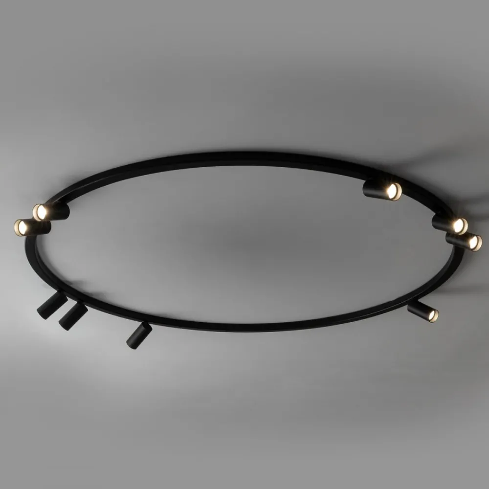 Lampa sufitowa Spot FOURTY ROUND czarna 9xGU10 * Nowodvorski Sale
