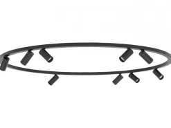 Lampa sufitowa Spot FOURTY ROUND czarna 9xGU10 * Nowodvorski Sale