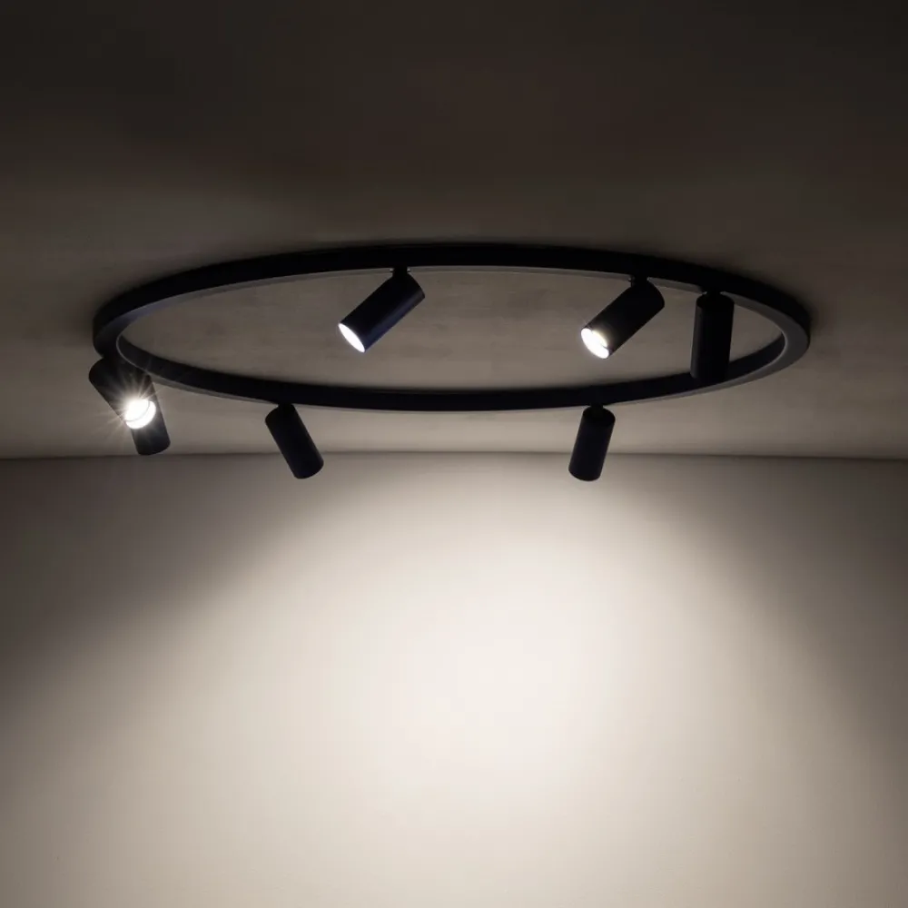 Lampa sufitowa Spot FOURTY ROUND granatowa 7xGU10 * Nowodvorski New