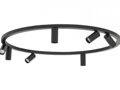 Lampa sufitowa Spot FOURTY ROUND czarna 7xGU10 * Nowodvorski Online
