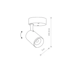 Lampa Sufitowa SPOT IRIS Biały 7W LED 3000K * Nowodvorski Online