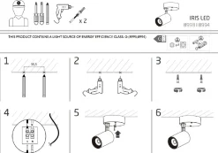 Lampa Sufitowa SPOT IRIS Biały 7W LED 3000K * Nowodvorski Online