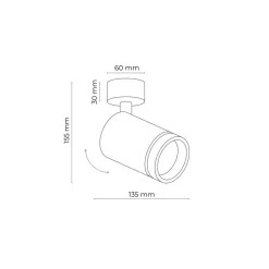 Lampa Sufitowa Spot JET Biały 1xGU10 * TK Lighting Best