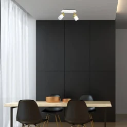 Lampa sufitowa Spot JOKER Biały Złoty 2xGU10 * Eko-light New