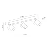 Lampa sufitowa Spot LIVIA szara 3xGU10 * TK Lighting Discount