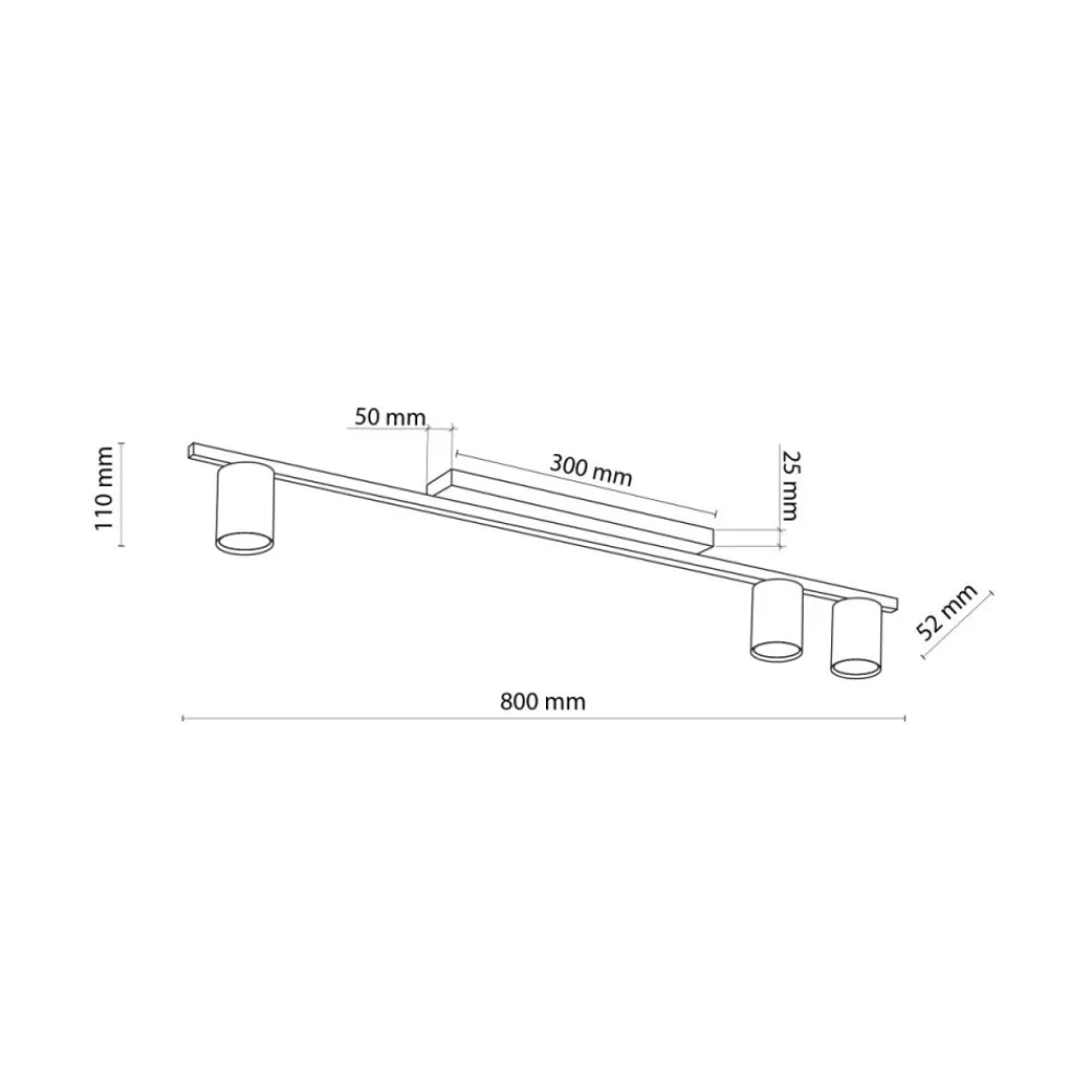Lampa sufitowa Spot LOGAN biała 3xGU10 * TK Lighting Discount